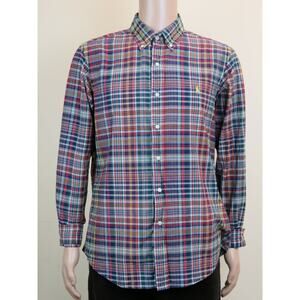 NWT RALPH LAUREN ABERDARE MULTI COLOR CHECK COTTON CUSTOM FIT SHIRT L